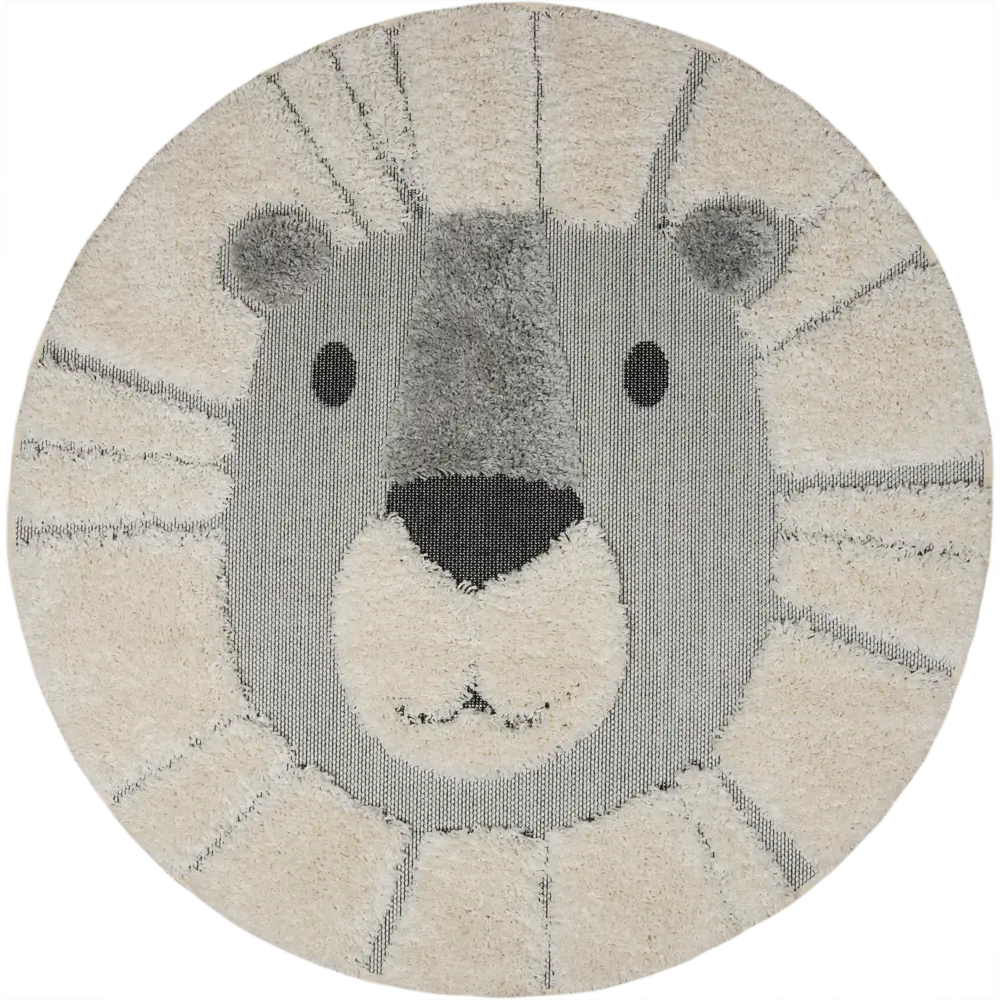 Ковер полипропилен Richie 15521/966 ø120 см цвет белый 82410306 STLM-2145195 BALTA RUGS 