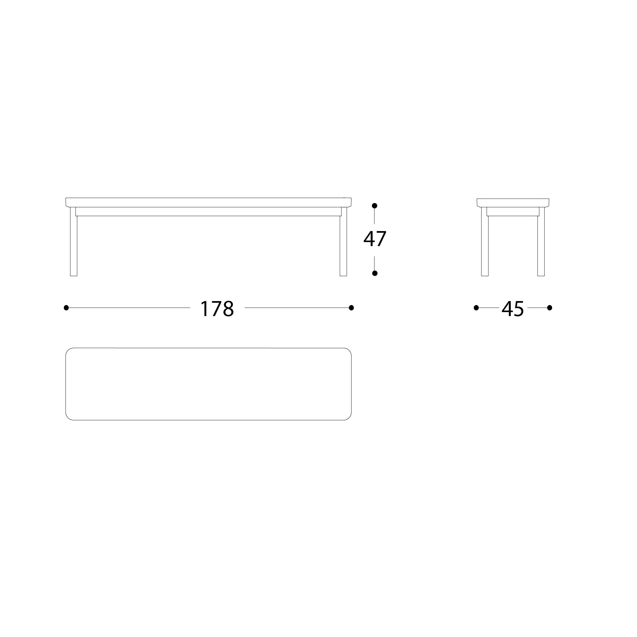 Алюминиевая садовая скамейка с порошковым покрытием Varaschin ARCH-00122838 - Вид №5
