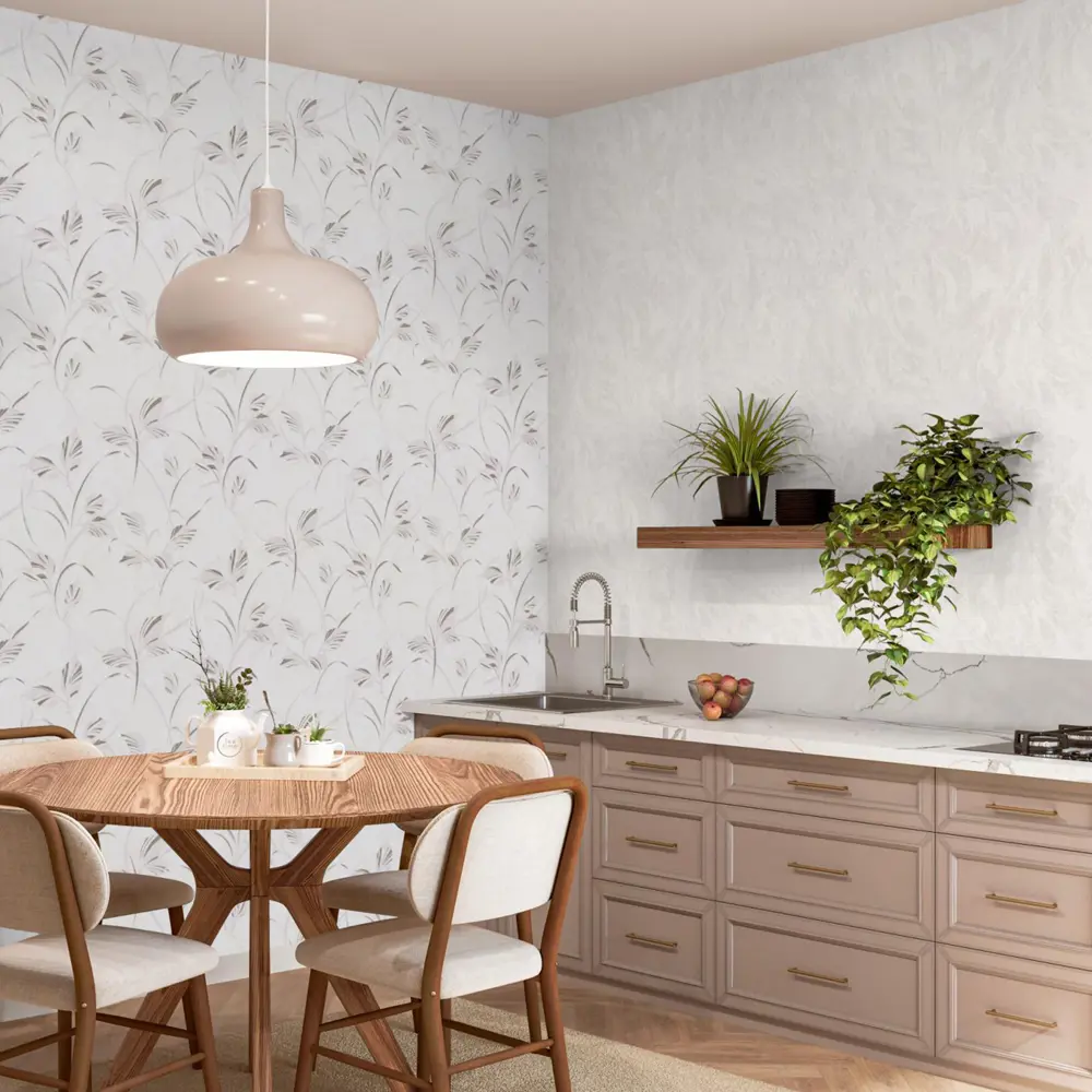 Обои Palitra Home Pro-Fleur с растительным орнаментом в скандинавском стиле 89391373 STLM-1563334 - Вид №5