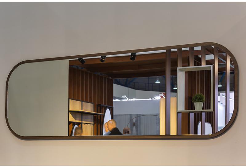 1499 Зеркало для комода Сканди Орех Табак R-HOME 4009325h_Грей - Вид №2