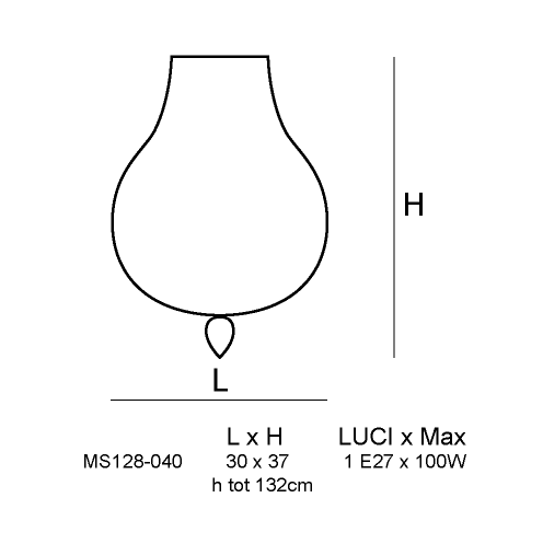Подвесной светильник из муранского стекла Siru Odalisca ARCH-00050558 - Вид №1