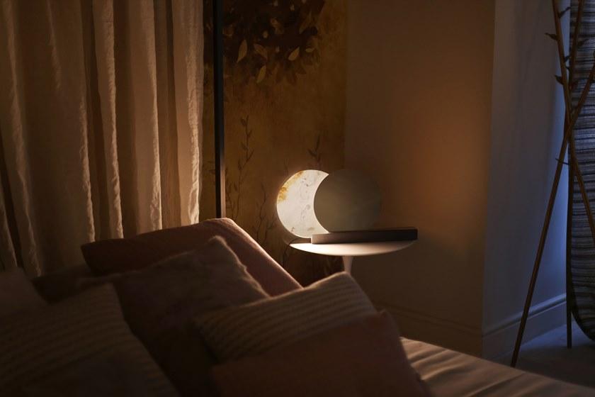 Catellani & Smith Настольная светодиодная лампа из алебастра и латуни Alchemie Aht - Вид №1