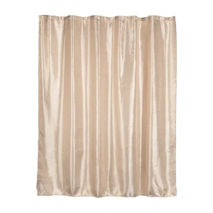 Штора для ванной Checks 180x80 см полиэстер цвет бежевый