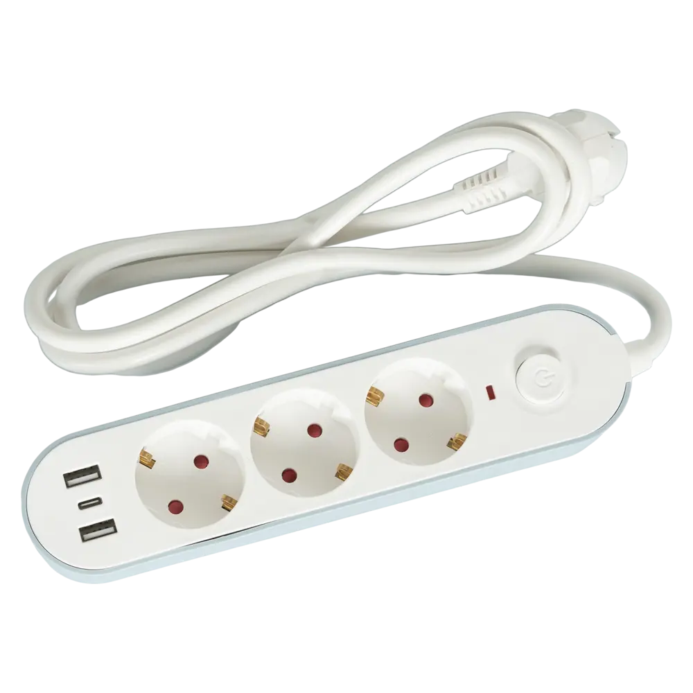 Удлинитель бытовой Skybeam 3 розетки 1.5 м белый 89376452 STLM-1563158