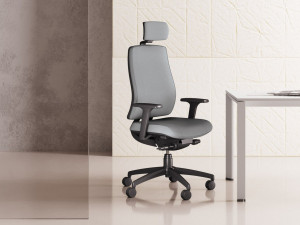 Ткань поворотный операционный офисный стул с подлокотниками