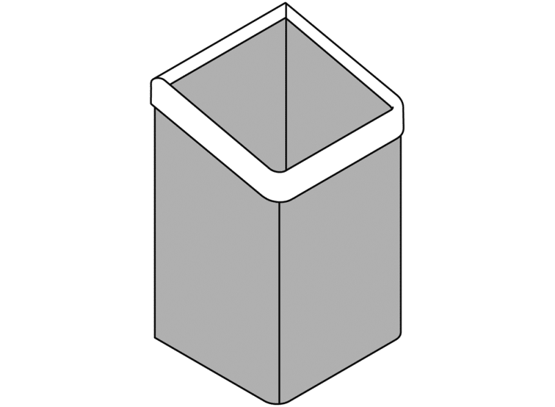 477.05D20012 Корзина для бумажных полотенец Active+ HEWI Serie 477/801  - Вид №4