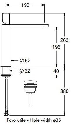 GUGLIELMI Смеситель для умывальника, однорычажный Gx sun-id-1387199 - Вид №11