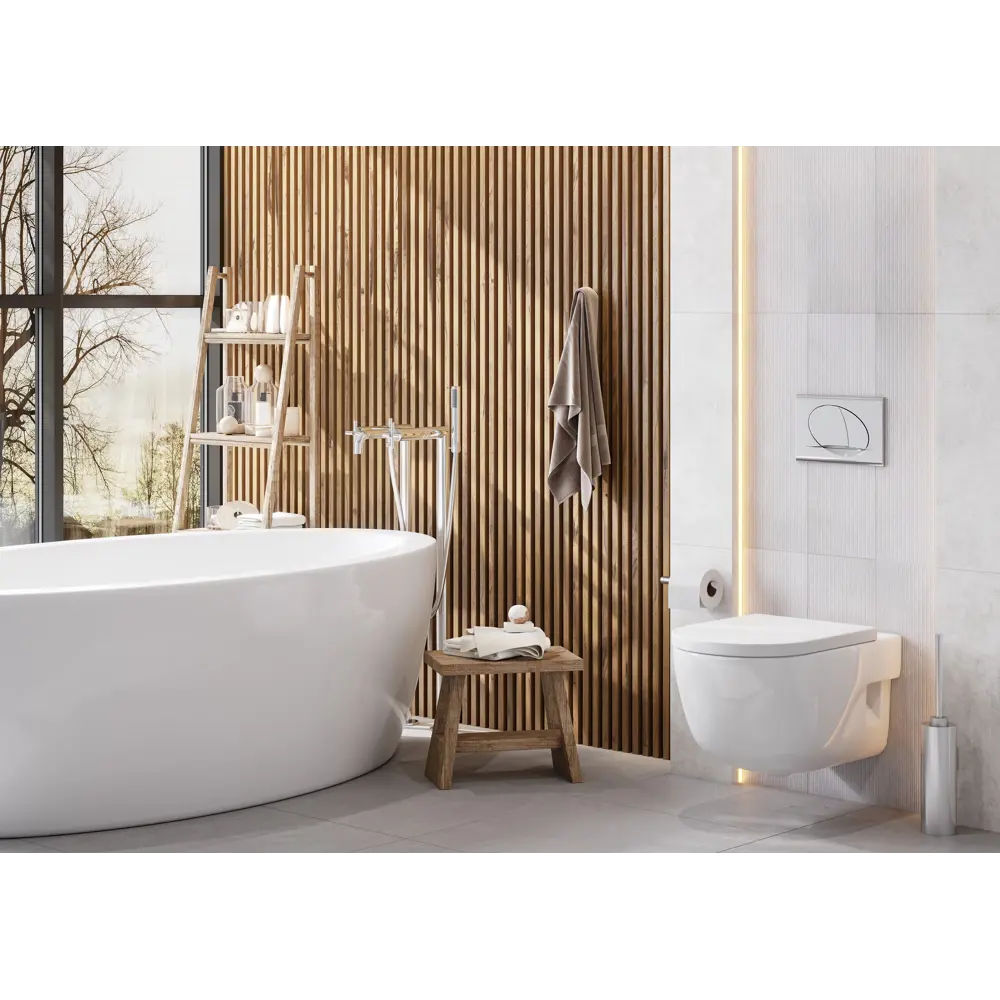 Комплект инсталляция с унитазом Roca Meridian и кнопкой STLM-2047007 - Вид №9