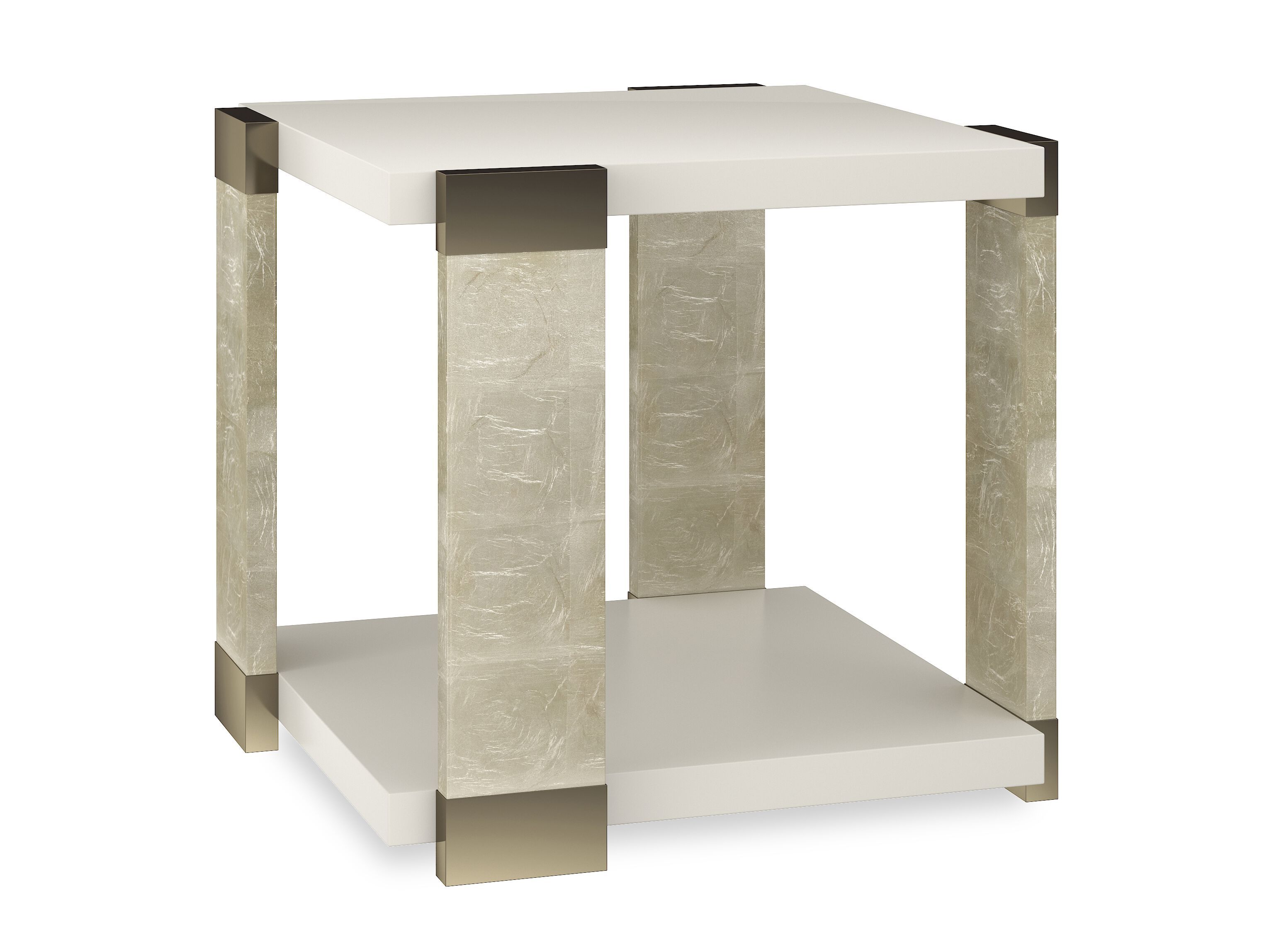 Высокий квадратный деревянный журнальный столик Caracole I'LL TAKE THE CORNER ARCH-00149743