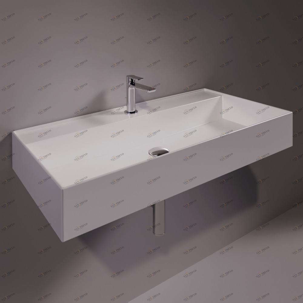 AG91BIANCO Подвесная раковина настенная прямоугольная Simas Agile белая