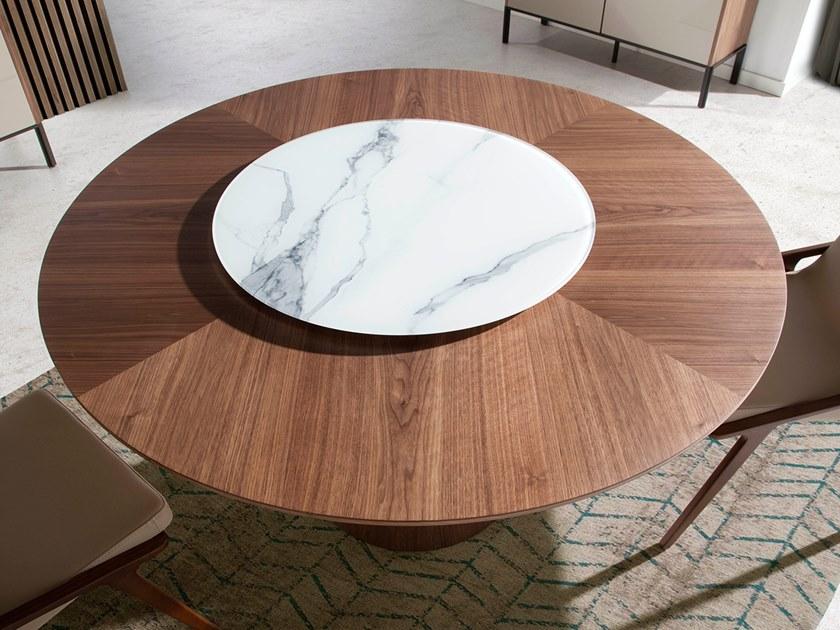 Angel Cerdá Круглый деревянный обеденный стол с ленивой сьюзан Nature life Angel Cerda sun-id-1437583 - Вид №3