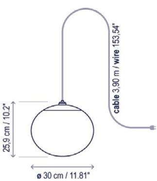 BOVER Подвесной светильник уличный со светодиодом Elipse sun-id-1401479 - Вид №1