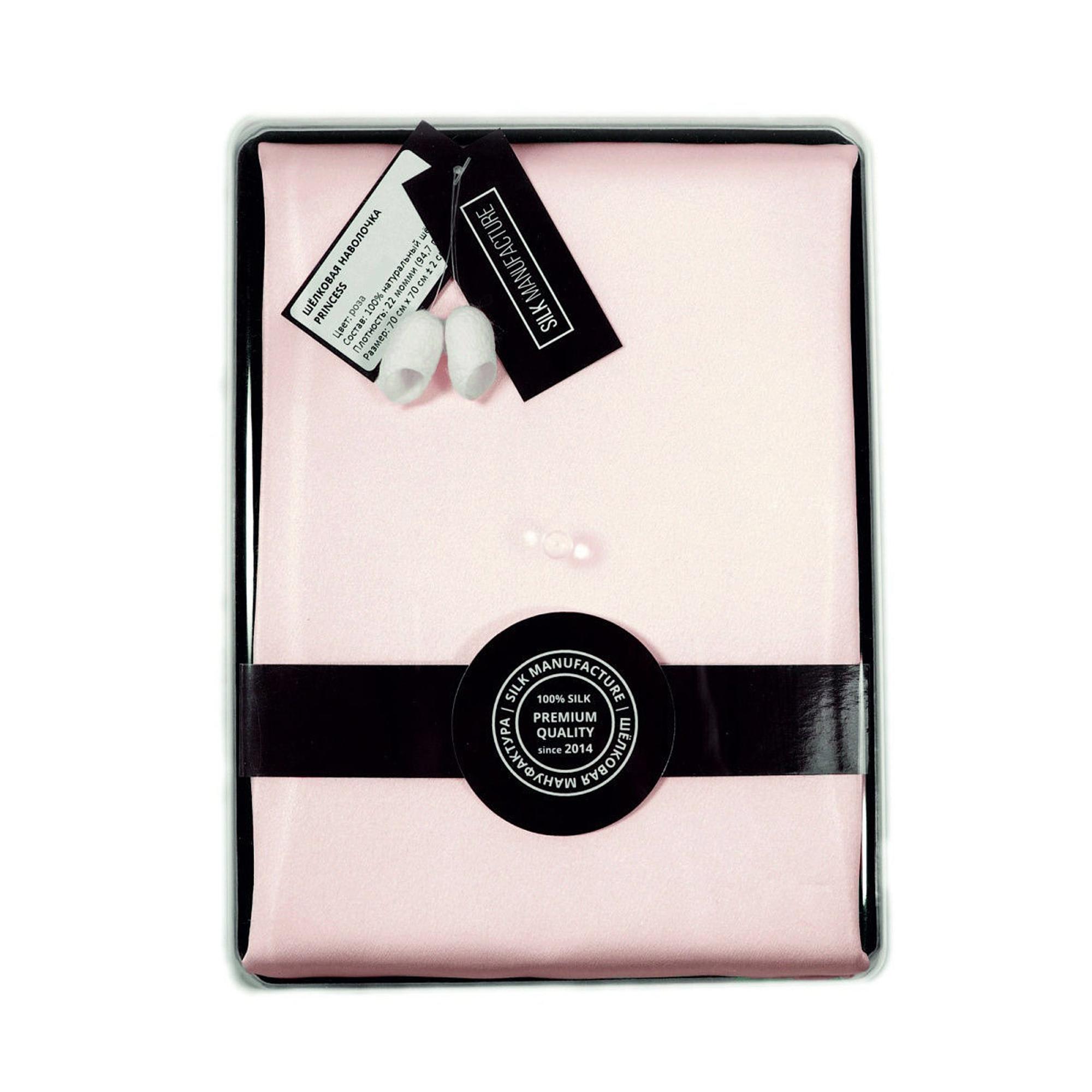 Наволочка princess77rose, 70x70 см, шелк, 1шт, цвет светло-розовый SILK MANUFACTURE 90520687 - Вид №4
