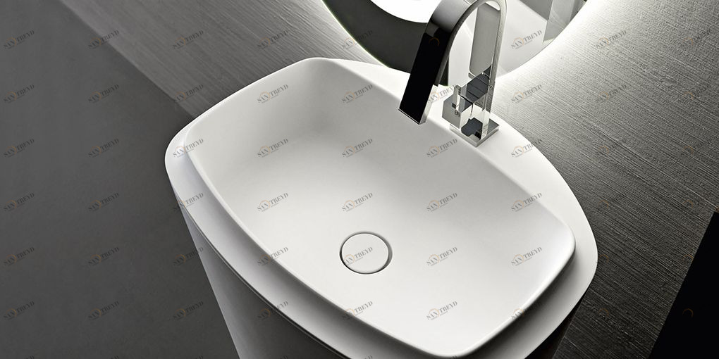 F748 Накладная раковина на столешницу  овальная Arbi 