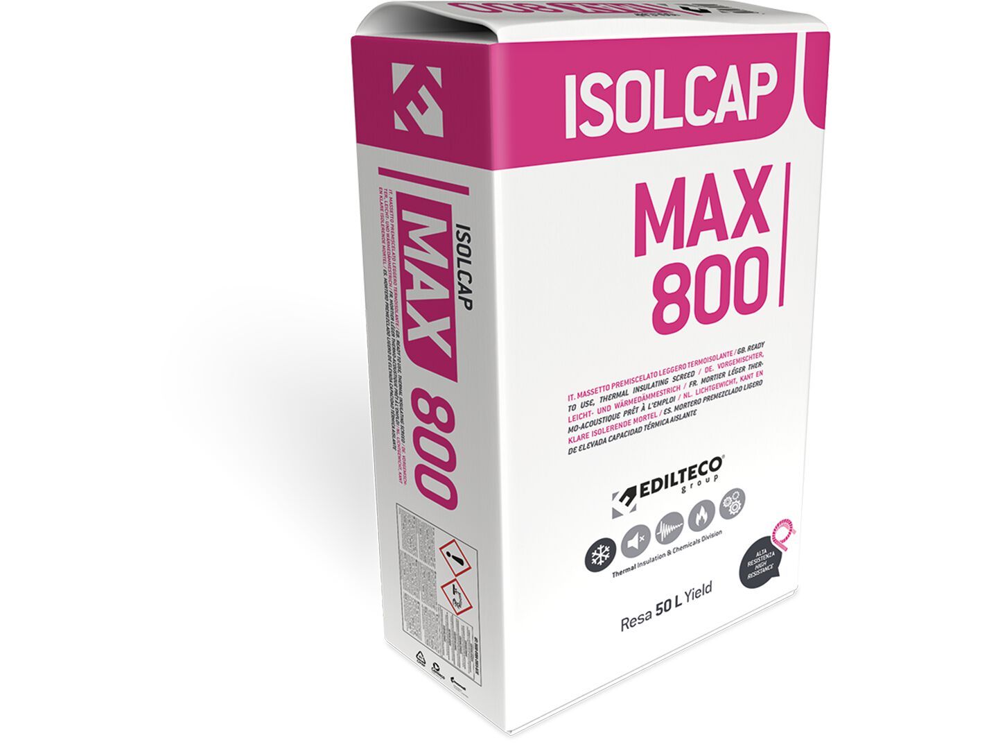 Теплоизоляционная легкая предварительно смешанная стяжка EDILTECO Group Isolcap ARCH-00072026