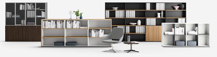 Sinetica Высокий офисный ящик для хранения из кожи с распашными дверцами Executive cabinets sun-id-1512546 - Вид №3