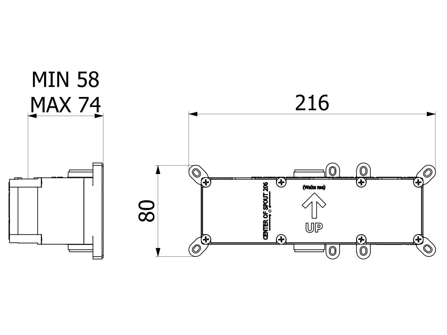 Встраиваемый корпус для смесителя IB IB BOX ARCH-00103531 - Вид №2