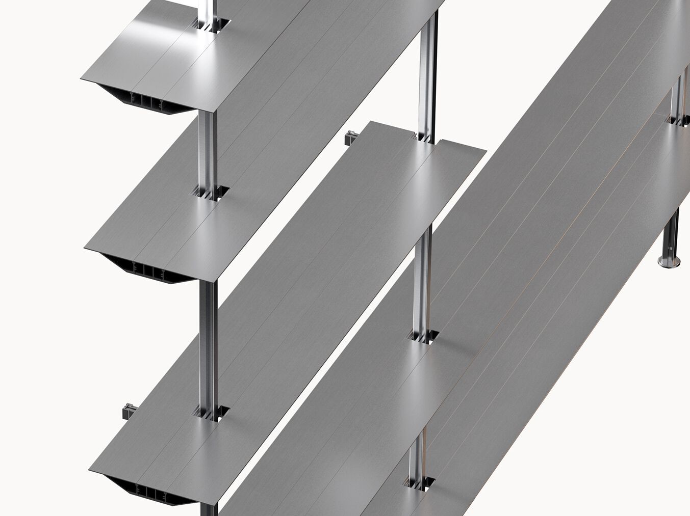 Алюминиевый настенный книжный шкаф BD Barcelona Aluminium ARCH-00134289 - Вид №4