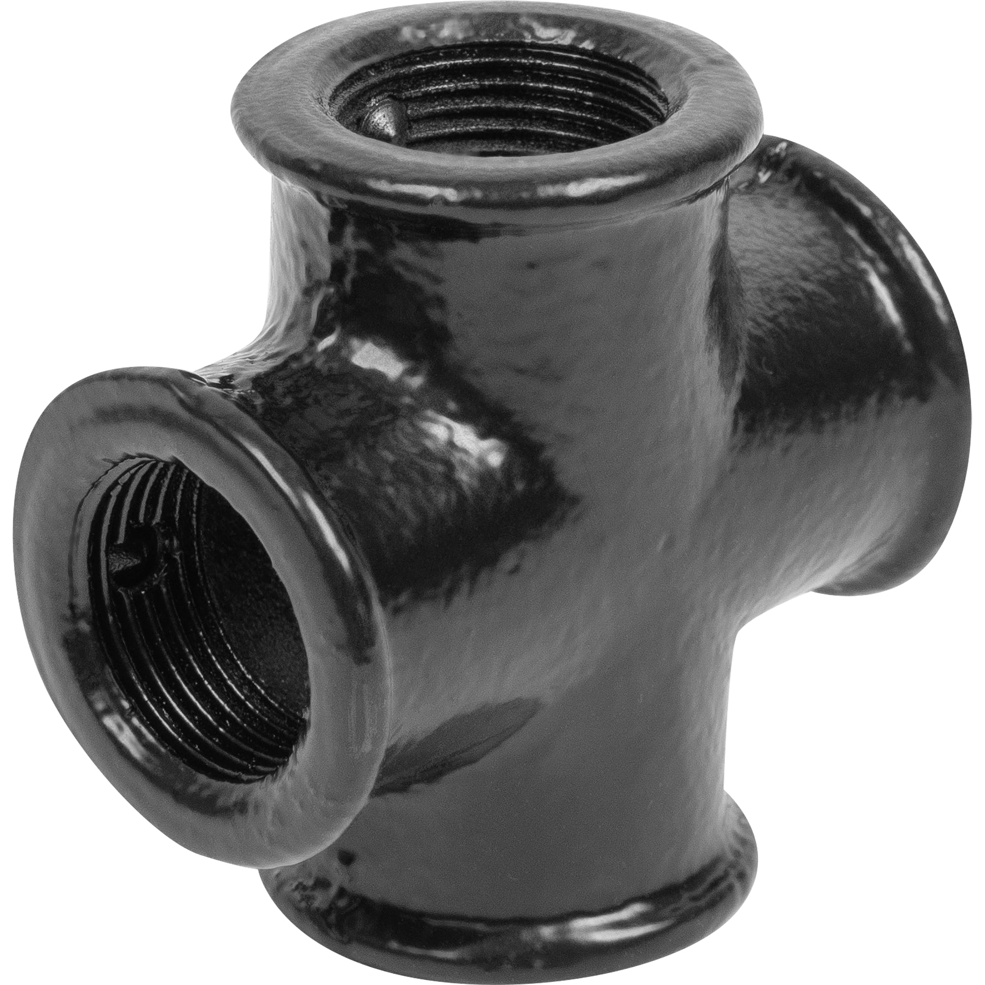 82505415 Соединитель четырех d25 мм, цвет черный Santreyd 