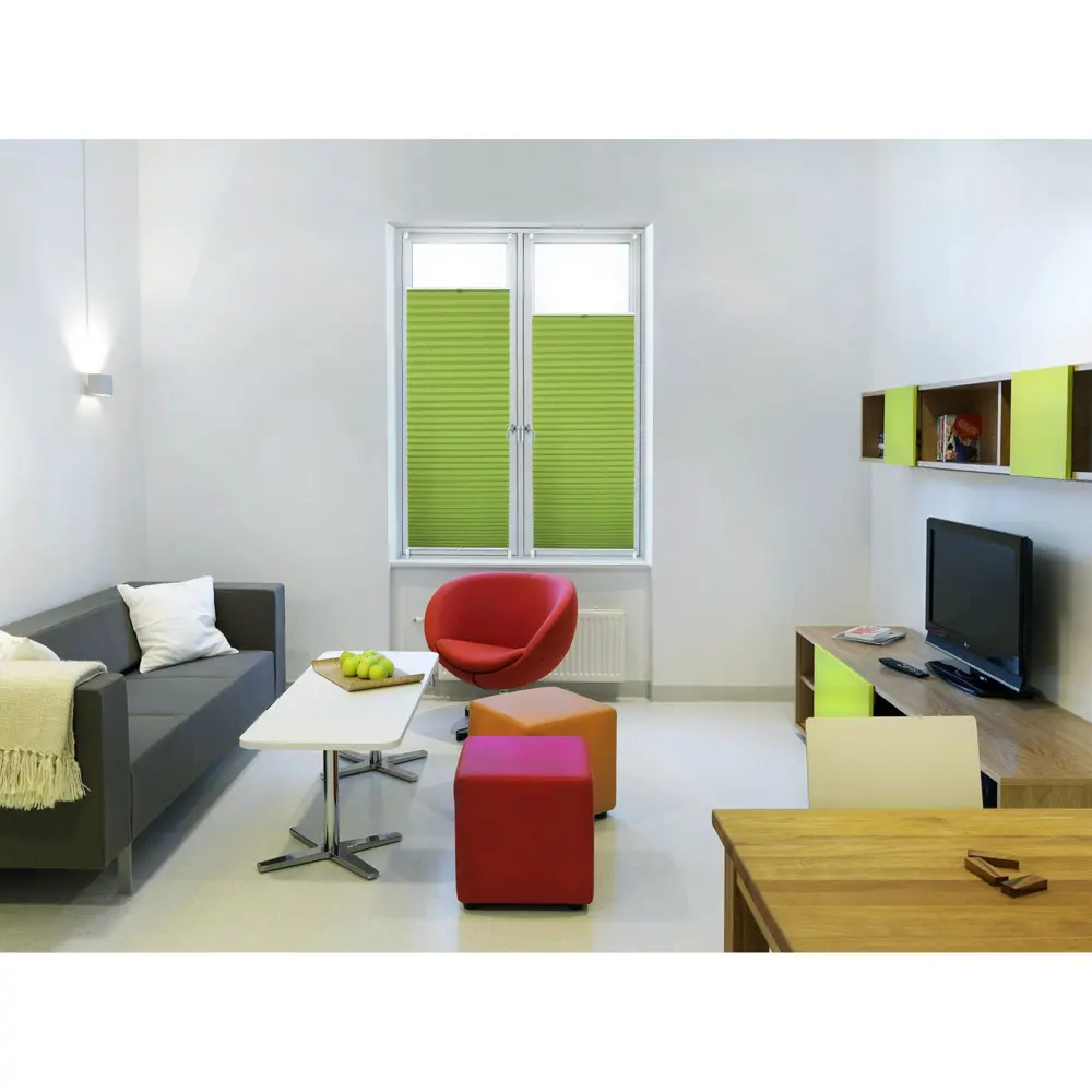 Плиссе с ручкой Шантунг 45х160 см текстиль цвет зелёный Santreyd STLM-2160081 - Вид №5