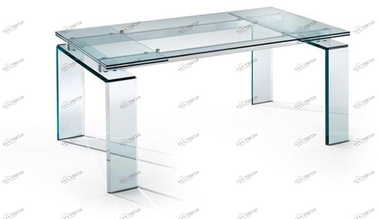 Reflex Раздвижной прямоугольный стеклянный стол sun-id-1379764