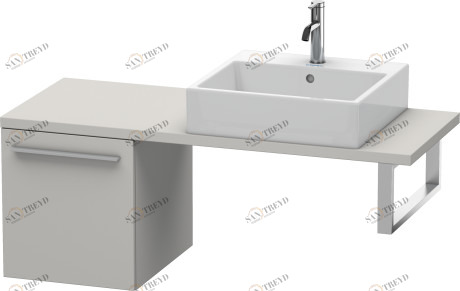 XL542100707 Шкафчик для компактной консоли X-Large #XL5421 400 x 478 мм Бетонно-серый матовый декор Duravit