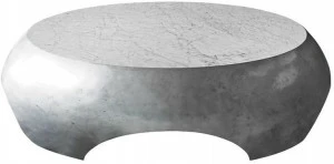 GANSK Круглый журнальный столик из каррарского мрамора  G4018