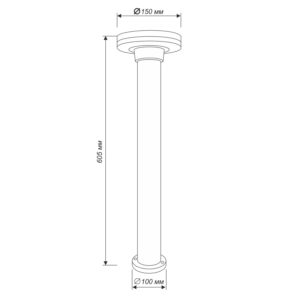 Столб уличный светодиодный круг 60.5 см APEYRON STLM-2063731 - Вид №10