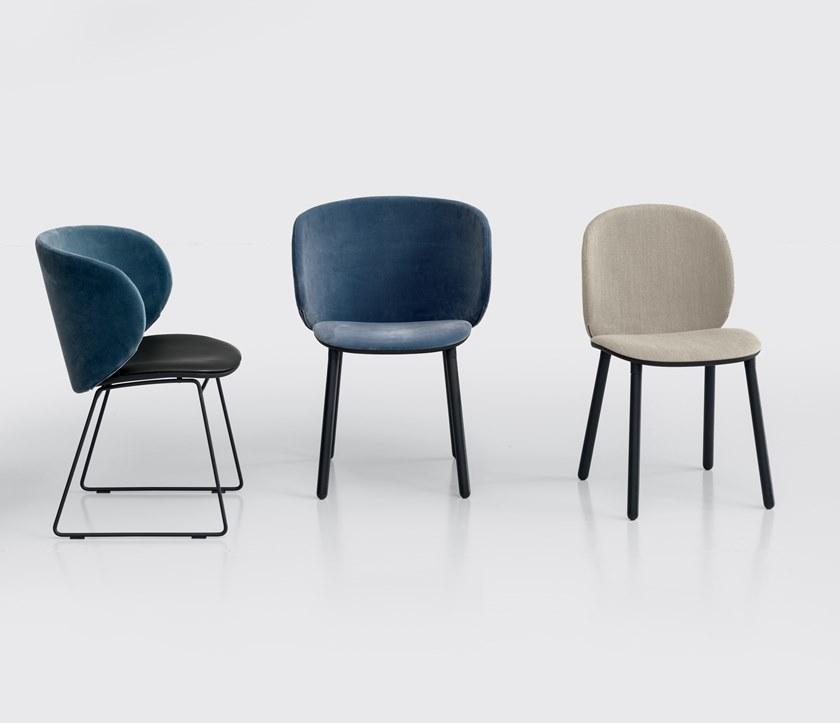 Kristalia Санный стул с обивкой из ткани Dua sun-id-1491008 - Вид №1