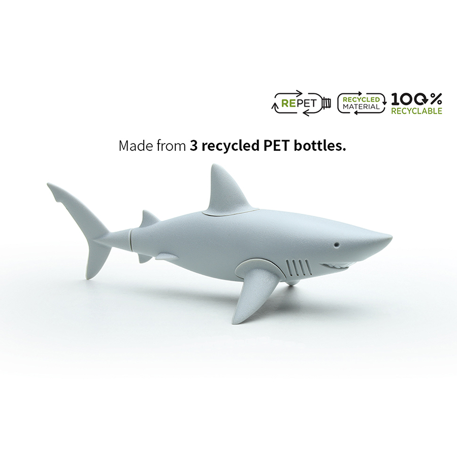 QL10341-GY Набор из 5 магнитов для холодильника shark Qualy  - Вид №4