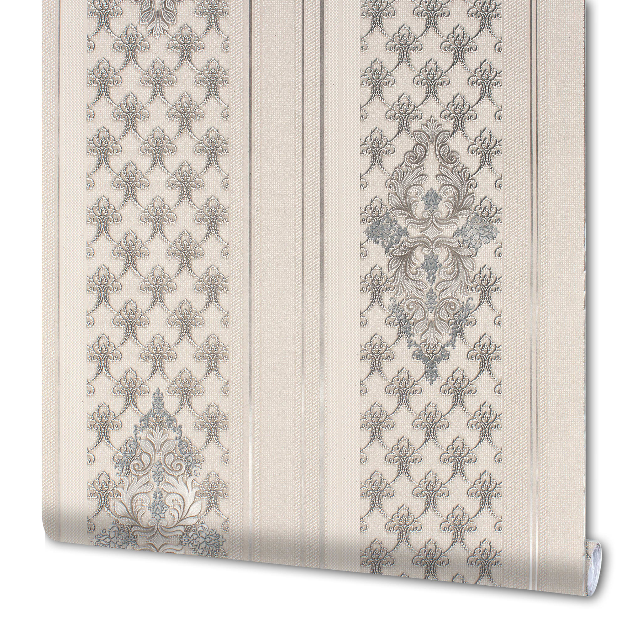 82938309 Обои бумажные Гомельобои серые 0.53 м 9101-21 Жаклин Santreyd