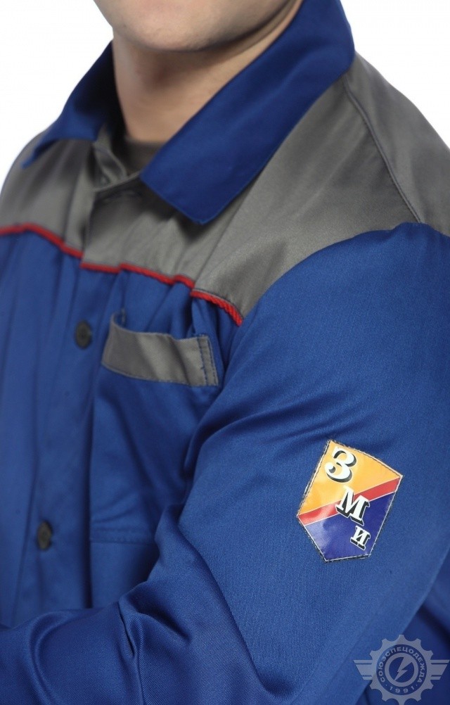 65399 Костюм "Труд" василек-серый  Летняя спецодежда  размер 56-58/182-188  - Вид №13