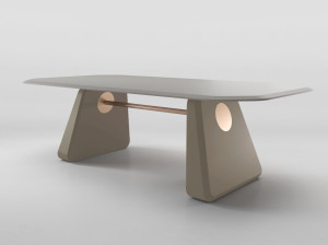 Прямоугольный металлический стол