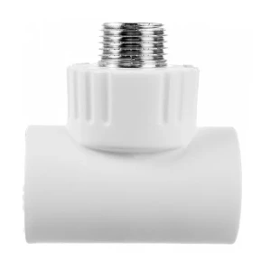 Тройник комбинированный Ростерм 32x1/2"x32 мм НР полипропилен