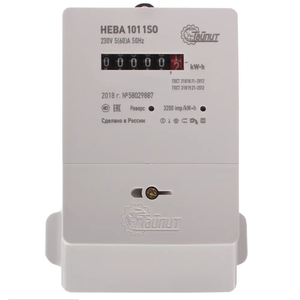 Счётчик электроэнергии Нева 101 1SO 5 60 А однофазный STLM-2172474