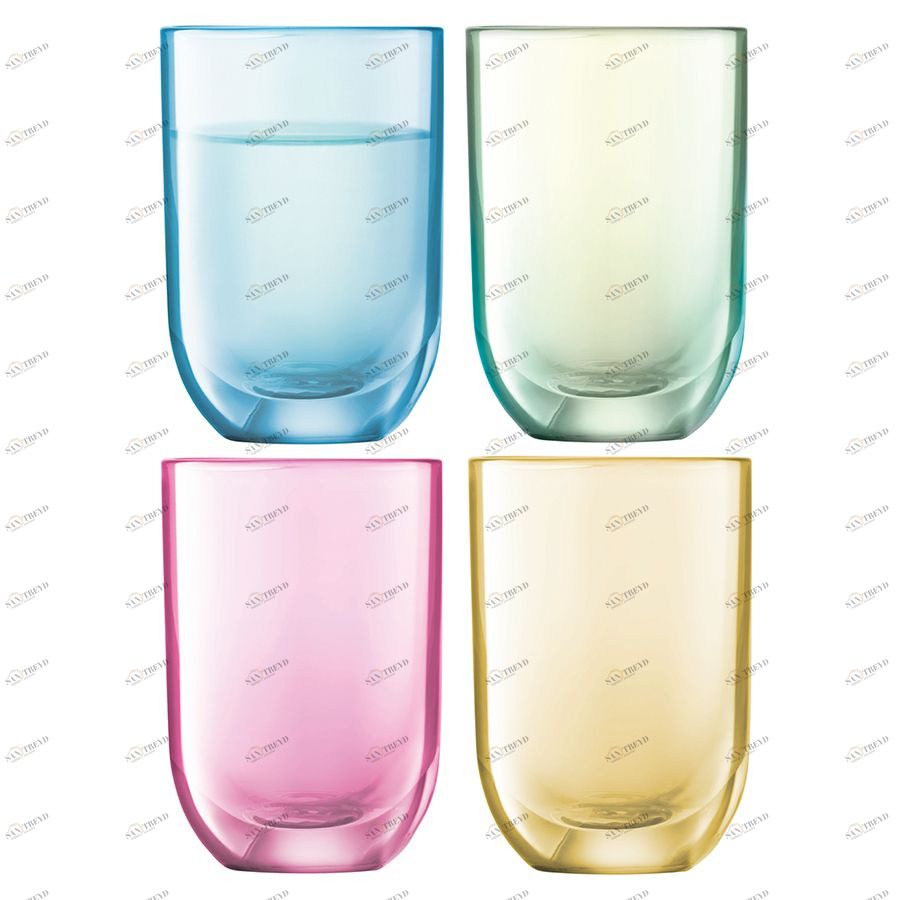 Набор из 4 стопок для водки Polka 60 мл пастель LSA International G03902294