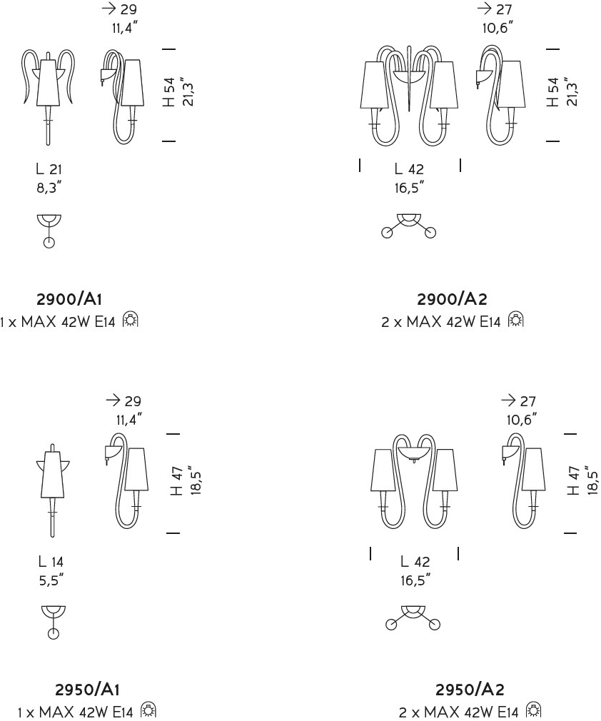 Sylcom Настенный светильник из муранского стекла Margot 2900 - Вид №2