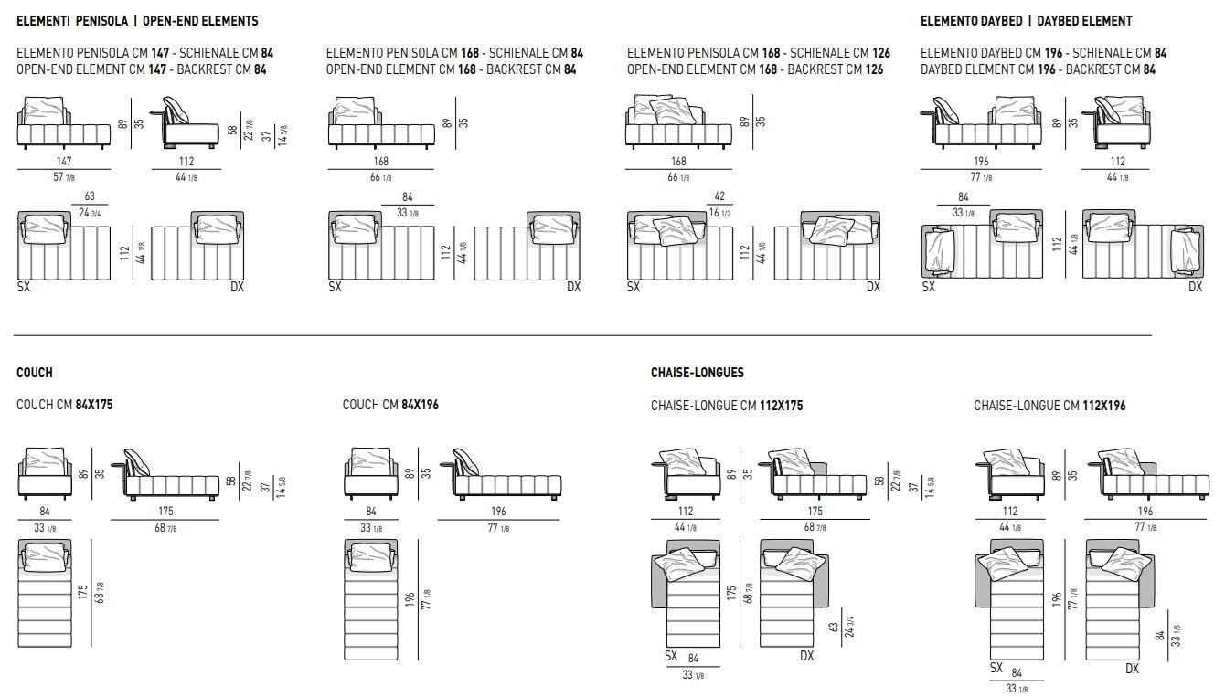 Ткань диван Minotti Freeman ARCH-00060440 - Вид №27
