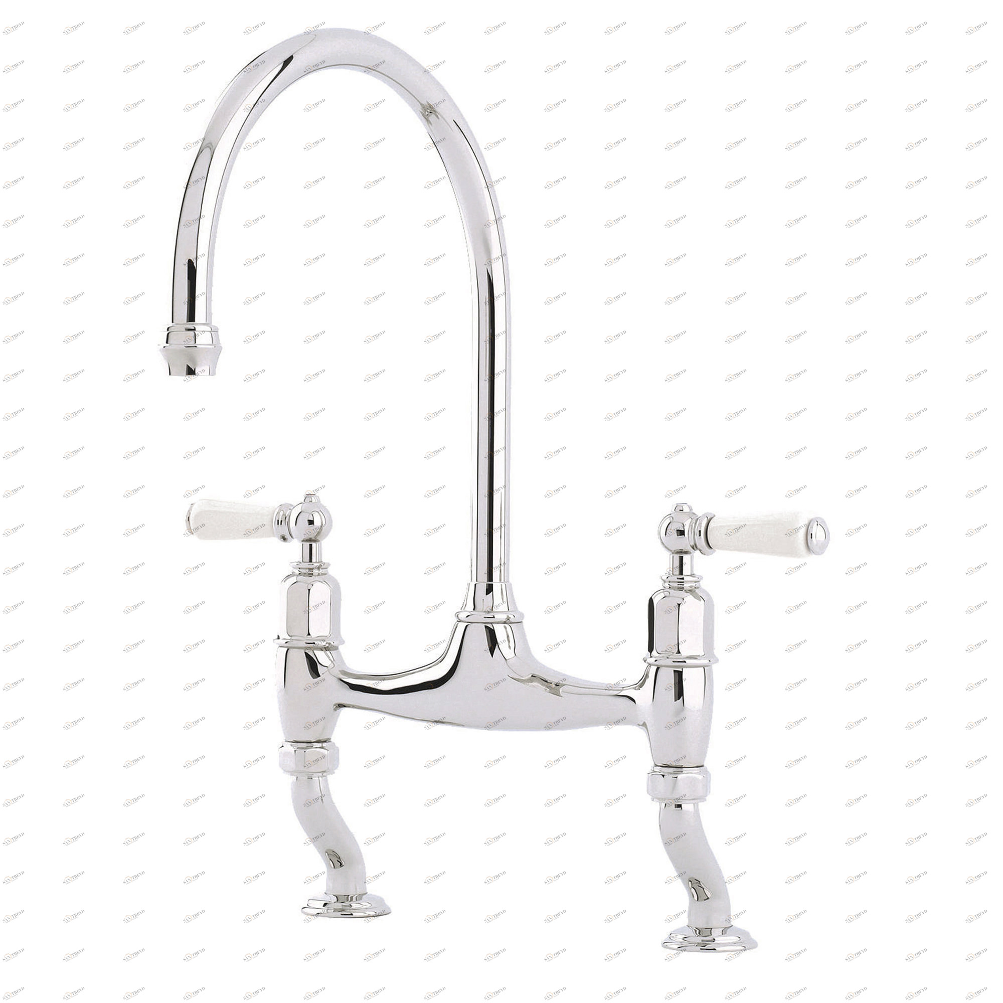 Traditional bathrooms P&R IONIAN Vintage Küchen Brückenmischbatterie Pr4193.ag 