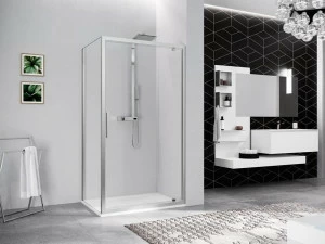 NOVELLINI Угловая душевая кабина с поворотной дверцей Kuadra 2.0