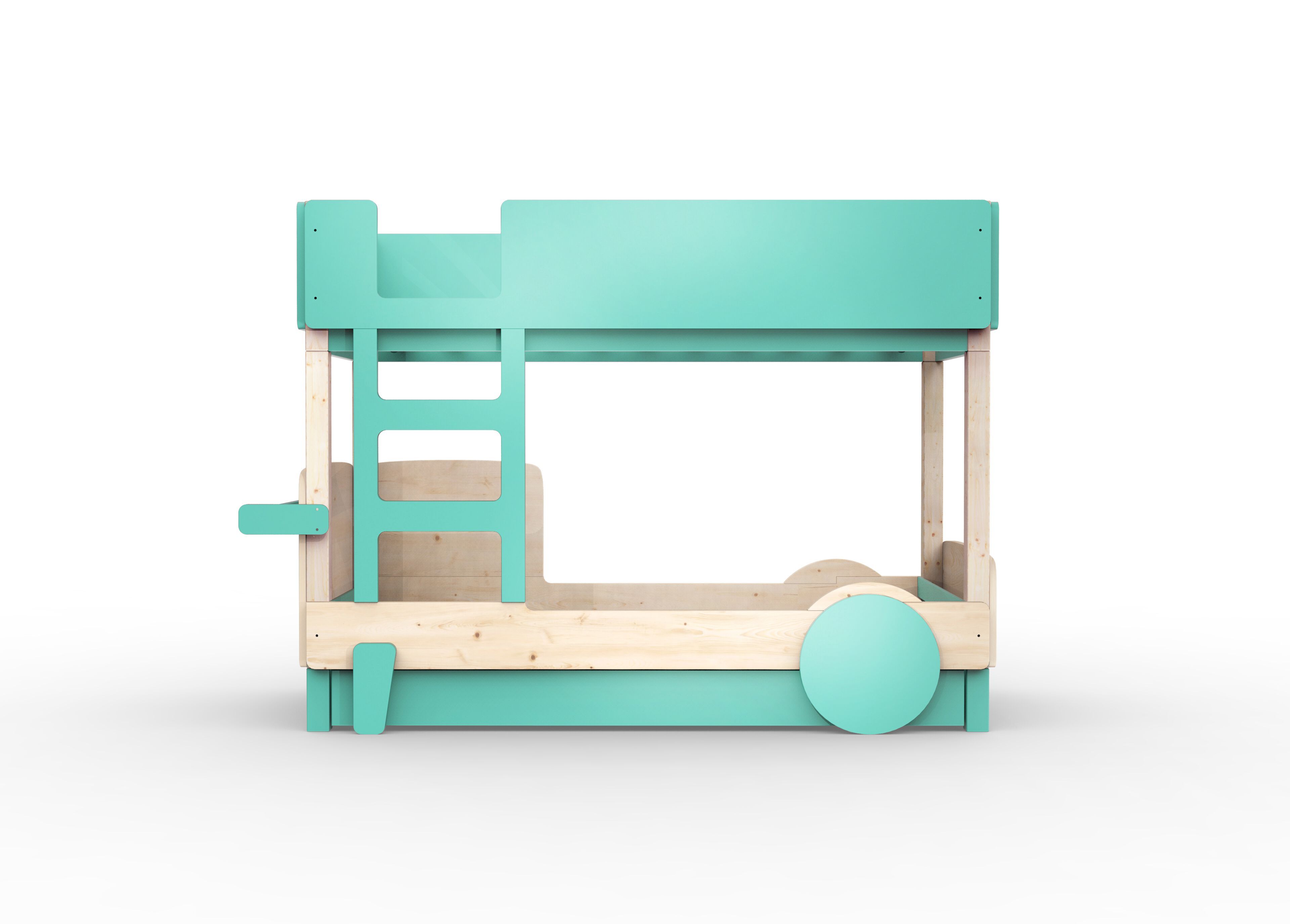 Деревянная двухъярусная кровать с выдвижной кроватью Mathy by Bols ARCH-00048116 - Вид №26