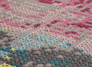 100067 Коврик прикроватный Flowers. Colour 80x145 см GAN Canevas