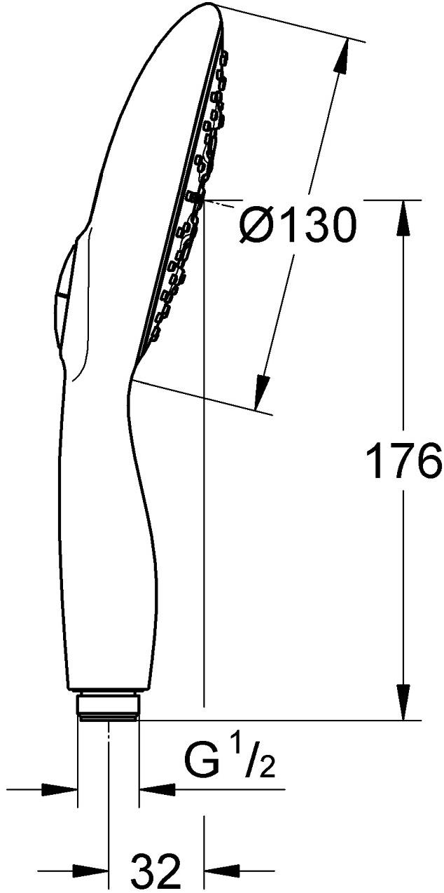 Ручной душ GROHE Power&Soul (4 режима), хром/песочный (27672DR0) - Вид №7
