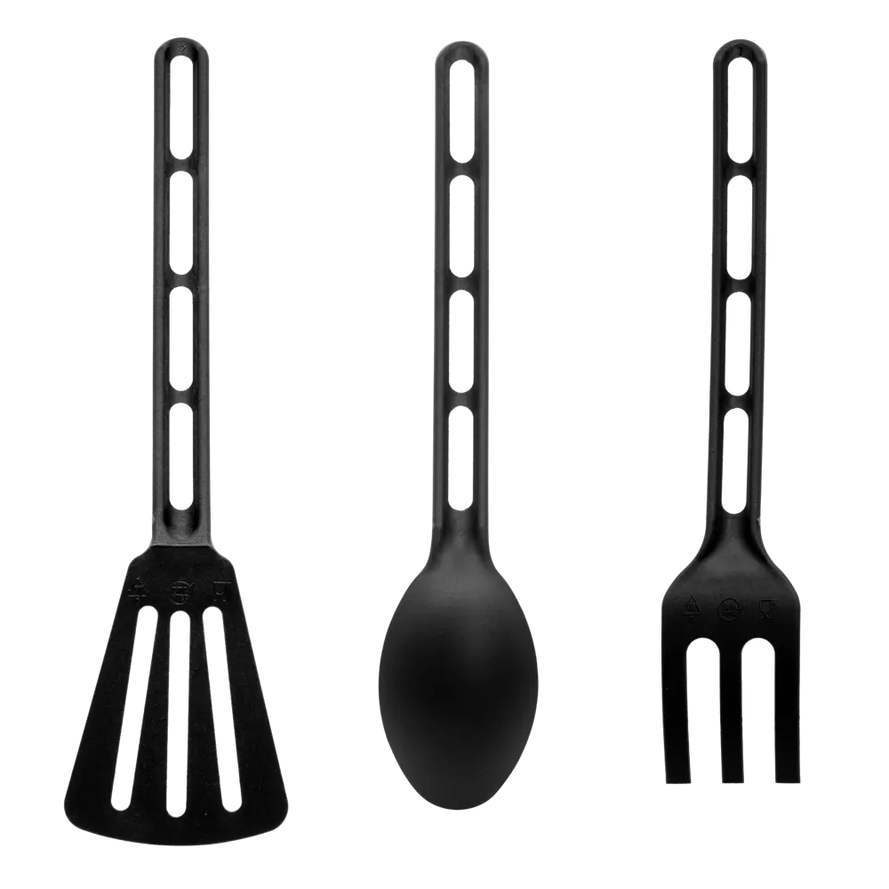 Набор кухонных принадлежностей KONSENSA пластик черный 3 шт STLM-2211124