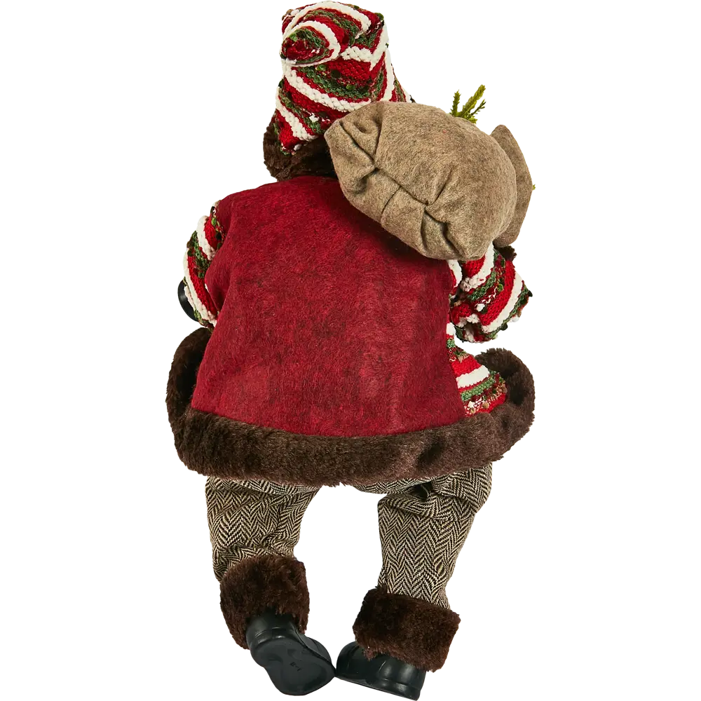 87547272 Фигура декоративная Санта в коричневом 45см STLM-1334414 Santreyd Christmas - Вид №3