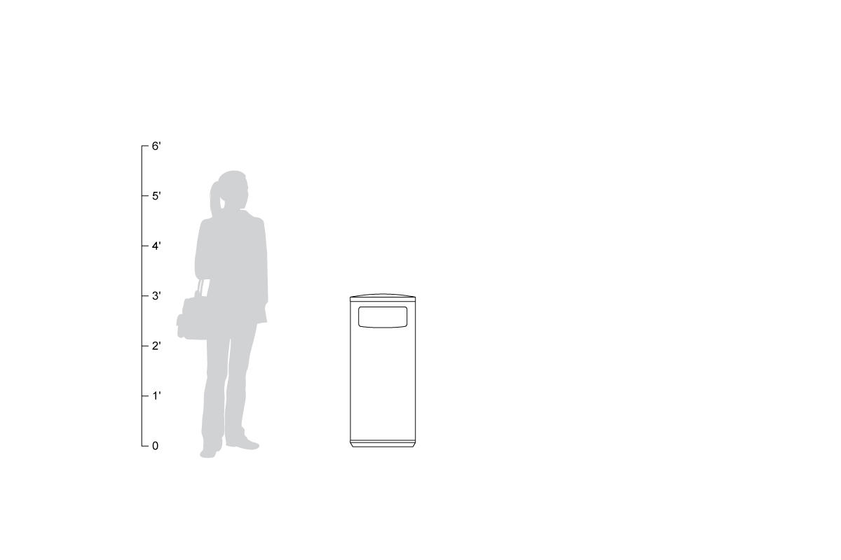FSRT191 Универсальная емкость для мусора и утилизации  Forms-surfaces  - Вид №21