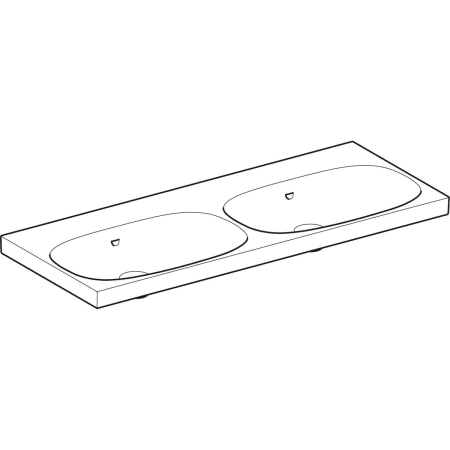500.628.01.2 Двойная раковина Geberit Acanto, простое крепление Geberit  - Вид №6