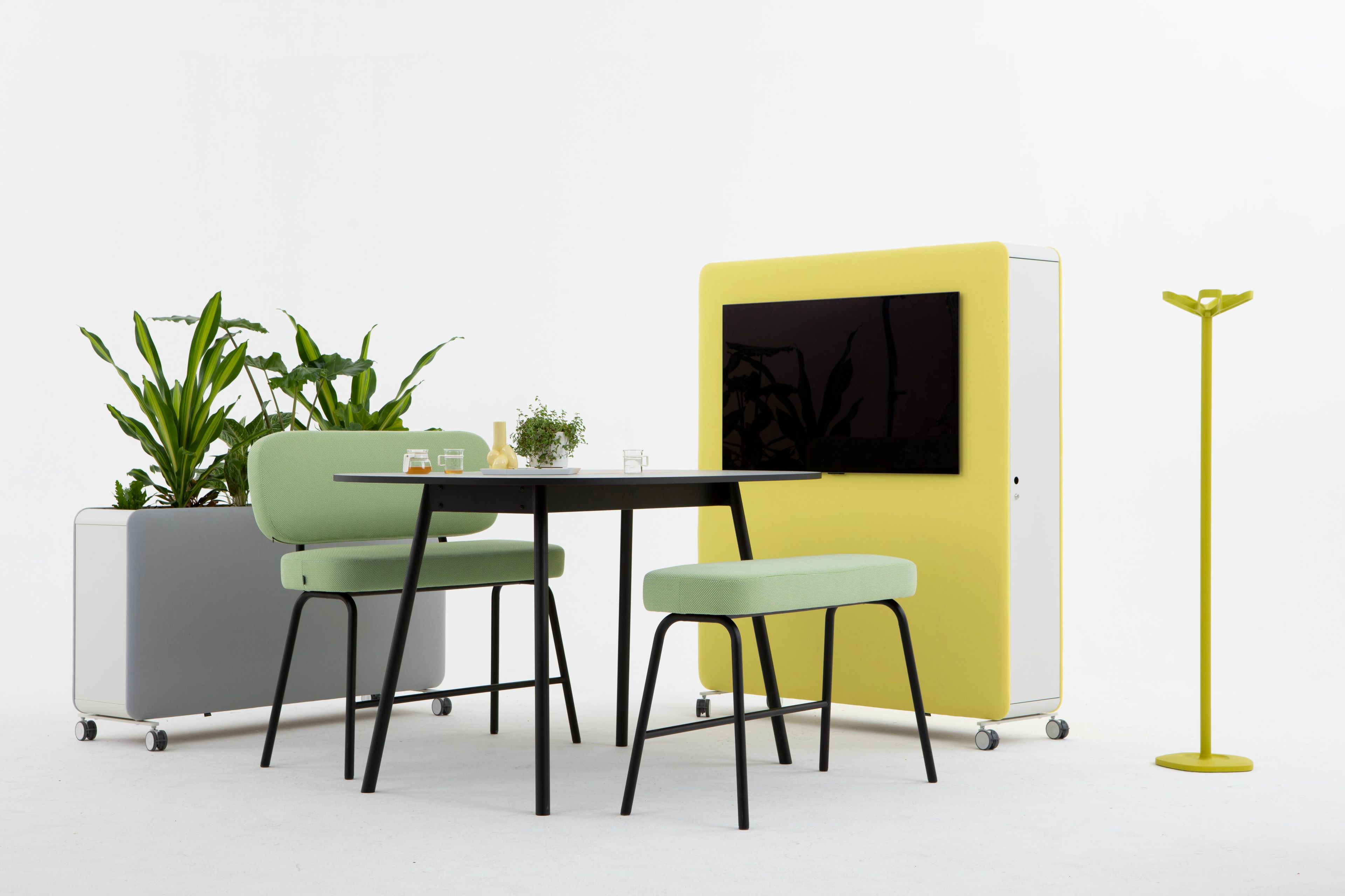 Высокая скамейка из ткани Cascando Pully ARCH-00038000 - Вид №2