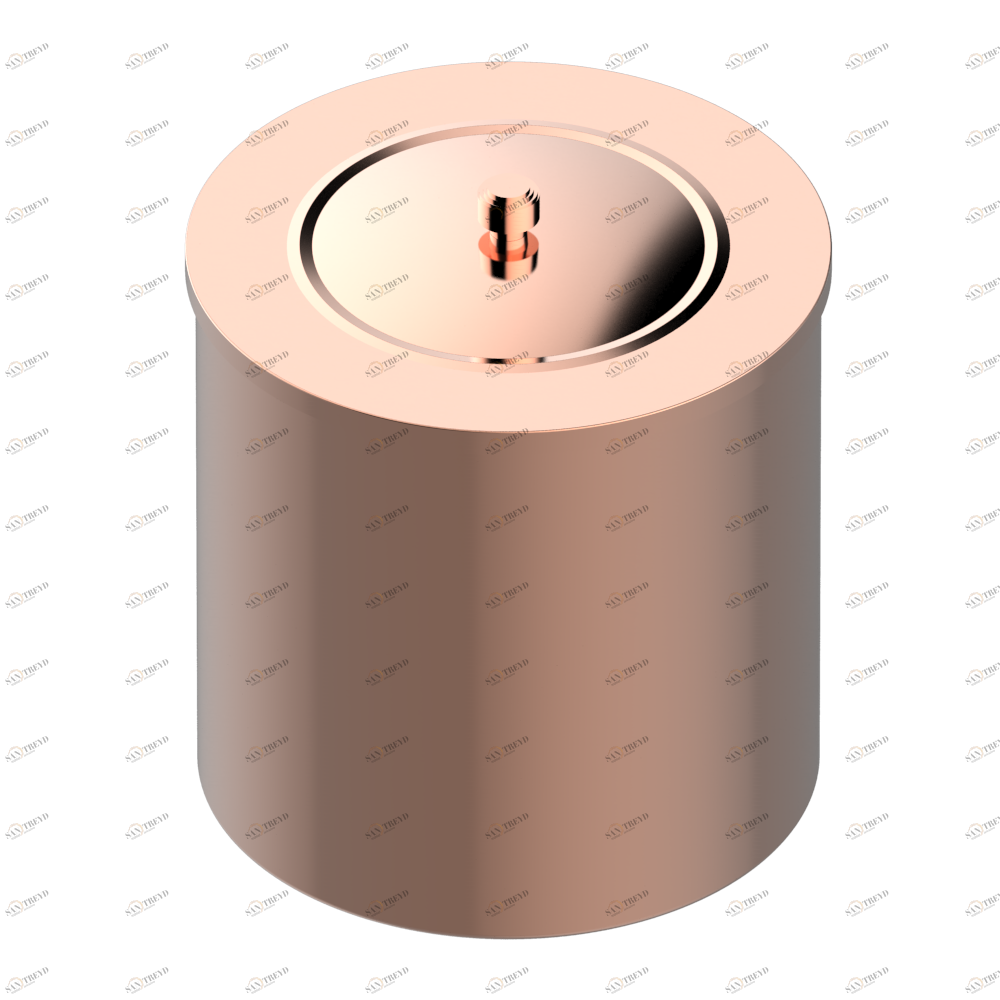 G9B-712CL WASTE BASKET WITH COVER Diameter : 200 mm Thg-paris System métal lisse с рукоятками Blush PVD G9B-712CL CAT.F