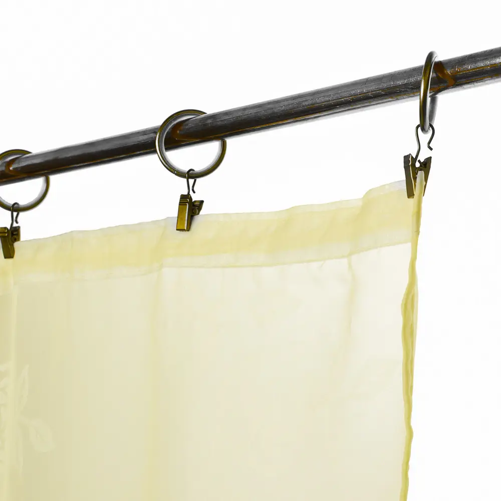 Тюль на ленте «Роза» тиснение 300х260 см цвет шампань WITERRA STLM-2000149 - Вид №2